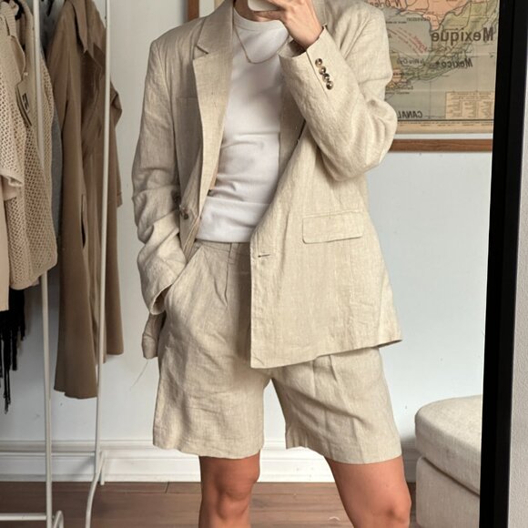 Frank & Oak Linen Shorts - Picture 3 of 4
